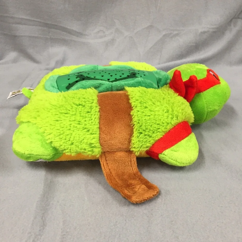 Pillow Pets Dream Lites TMNT Raphael Ninja Turtles Starry Night Light Plush 2013